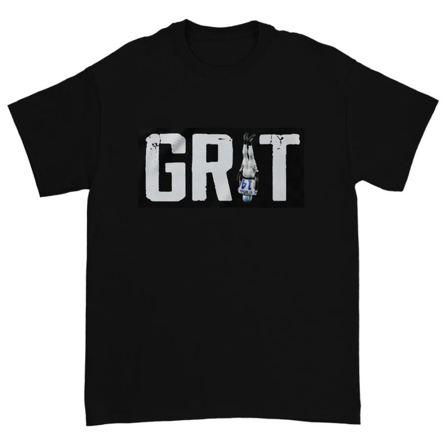 GRIT T-Shirt, Amon-Ra St. Brown GRIT T-Shirt, Detroit Lions GRIT T-Shirt, Upside-Down Grit T-Shirt, Football Player GRIT T-Shirt